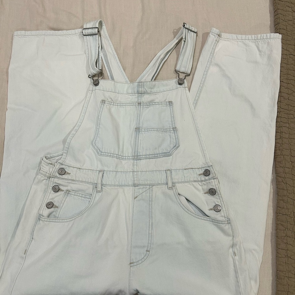 Free People Denim Overalls